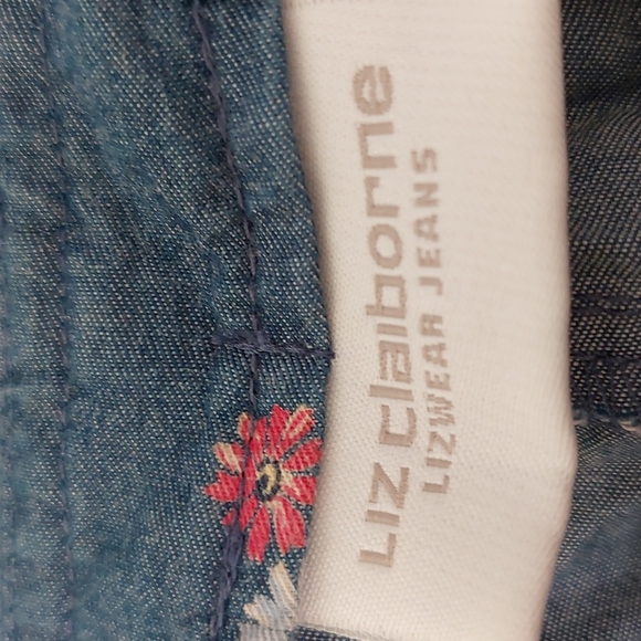 Liz Claiborne Skort Sz 10 Side Slits - Picture 10 of 12